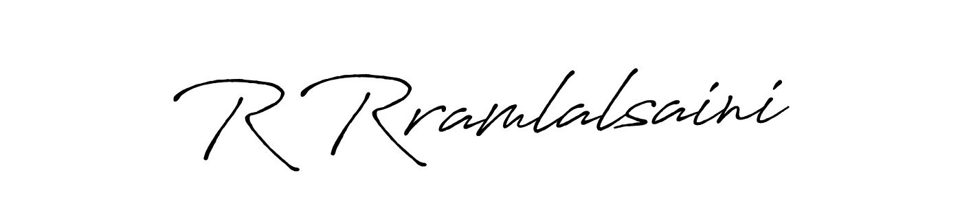 It looks lik you need a new signature style for name R Rramlalsaini. Design unique handwritten (Antro_Vectra_Bolder) signature with our free signature maker in just a few clicks. R Rramlalsaini signature style 7 images and pictures png