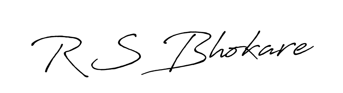 Make a beautiful signature design for name R S Bhokare. With this signature (Antro_Vectra_Bolder) style, you can create a handwritten signature for free. R S Bhokare signature style 7 images and pictures png