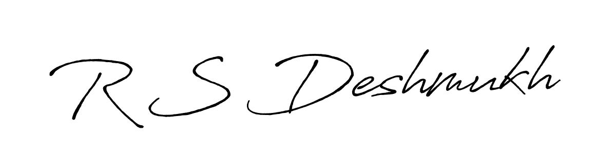 It looks lik you need a new signature style for name R S Deshmukh. Design unique handwritten (Antro_Vectra_Bolder) signature with our free signature maker in just a few clicks. R S Deshmukh signature style 7 images and pictures png