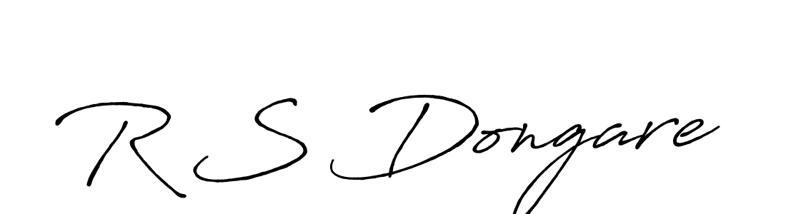 The best way (Antro_Vectra_Bolder) to make a short signature is to pick only two or three words in your name. The name R S Dongare include a total of six letters. For converting this name. R S Dongare signature style 7 images and pictures png