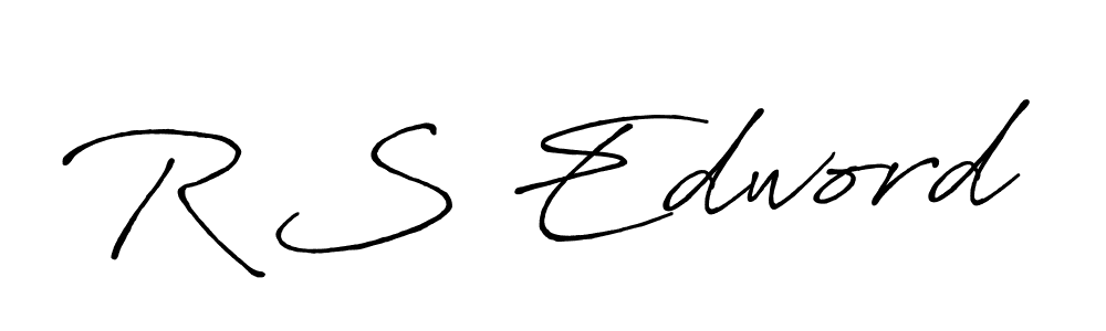 R S Edword stylish signature style. Best Handwritten Sign (Antro_Vectra_Bolder) for my name. Handwritten Signature Collection Ideas for my name R S Edword. R S Edword signature style 7 images and pictures png