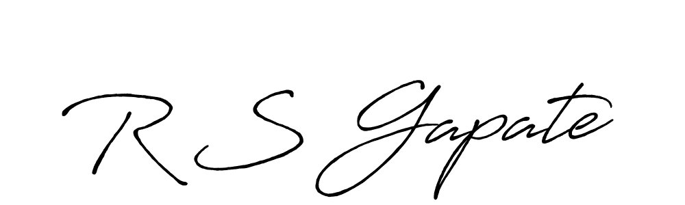 How to make R S Gapate signature? Antro_Vectra_Bolder is a professional autograph style. Create handwritten signature for R S Gapate name. R S Gapate signature style 7 images and pictures png