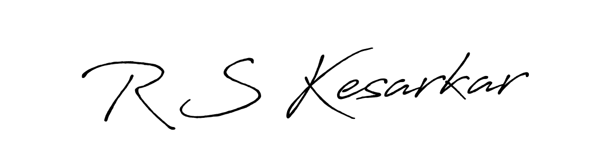 You should practise on your own different ways (Antro_Vectra_Bolder) to write your name (R S Kesarkar) in signature. don't let someone else do it for you. R S Kesarkar signature style 7 images and pictures png