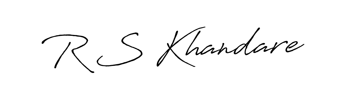 Also we have R S Khandare name is the best signature style. Create professional handwritten signature collection using Antro_Vectra_Bolder autograph style. R S Khandare signature style 7 images and pictures png