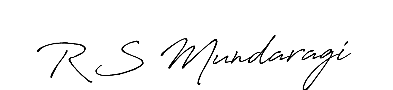 Design your own signature with our free online signature maker. With this signature software, you can create a handwritten (Antro_Vectra_Bolder) signature for name R S Mundaragi. R S Mundaragi signature style 7 images and pictures png