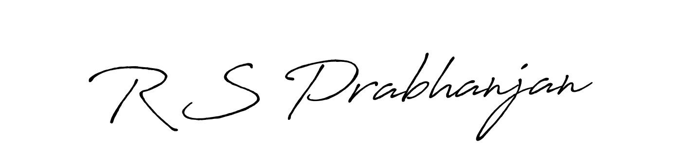 How to make R S Prabhanjan name signature. Use Antro_Vectra_Bolder style for creating short signs online. This is the latest handwritten sign. R S Prabhanjan signature style 7 images and pictures png
