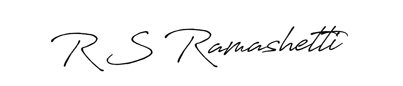 Also we have R S Ramashetti name is the best signature style. Create professional handwritten signature collection using Antro_Vectra_Bolder autograph style. R S Ramashetti signature style 7 images and pictures png