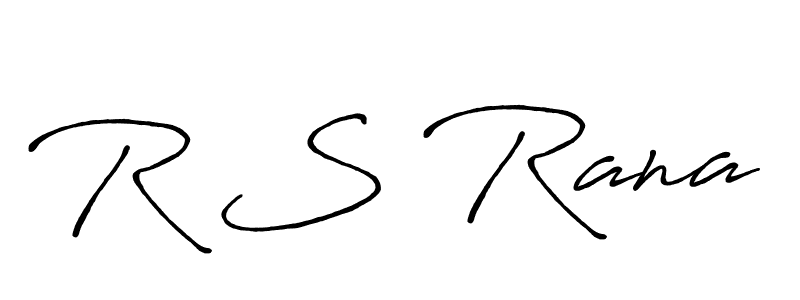 R S Rana stylish signature style. Best Handwritten Sign (Antro_Vectra_Bolder) for my name. Handwritten Signature Collection Ideas for my name R S Rana. R S Rana signature style 7 images and pictures png