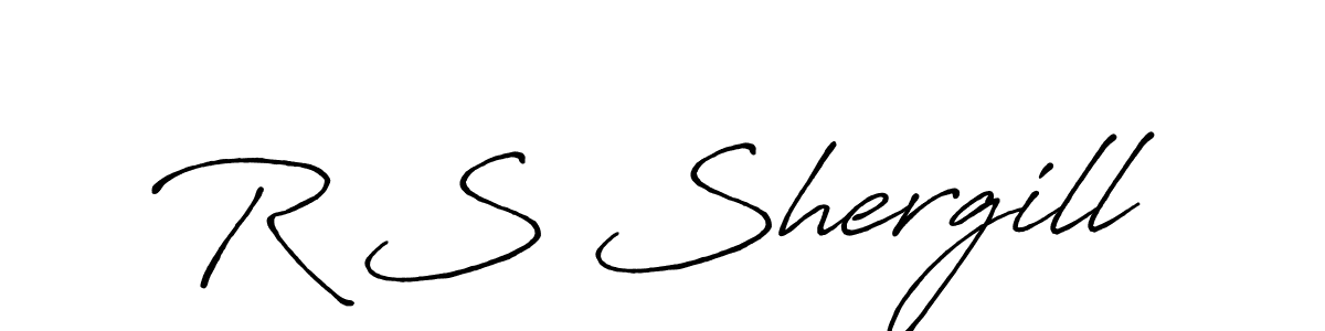 Also we have R S Shergill name is the best signature style. Create professional handwritten signature collection using Antro_Vectra_Bolder autograph style. R S Shergill signature style 7 images and pictures png