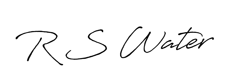 How to make R S Water name signature. Use Antro_Vectra_Bolder style for creating short signs online. This is the latest handwritten sign. R S Water signature style 7 images and pictures png