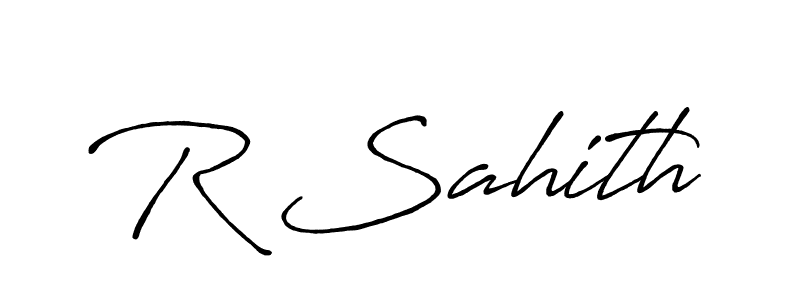 How to Draw R Sahith signature style? Antro_Vectra_Bolder is a latest design signature styles for name R Sahith. R Sahith signature style 7 images and pictures png