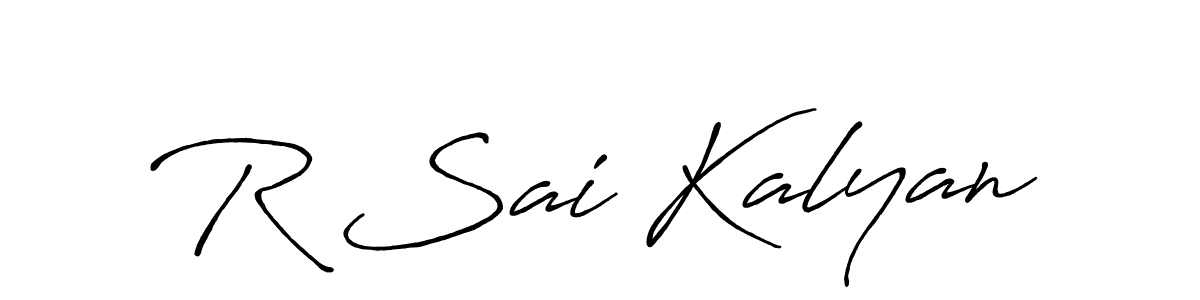 R Sai Kalyan stylish signature style. Best Handwritten Sign (Antro_Vectra_Bolder) for my name. Handwritten Signature Collection Ideas for my name R Sai Kalyan. R Sai Kalyan signature style 7 images and pictures png