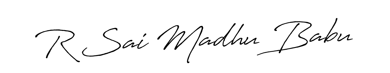 Once you've used our free online signature maker to create your best signature Antro_Vectra_Bolder style, it's time to enjoy all of the benefits that R Sai Madhu Babu name signing documents. R Sai Madhu Babu signature style 7 images and pictures png