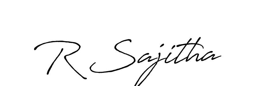 You can use this online signature creator to create a handwritten signature for the name R Sajitha. This is the best online autograph maker. R Sajitha signature style 7 images and pictures png