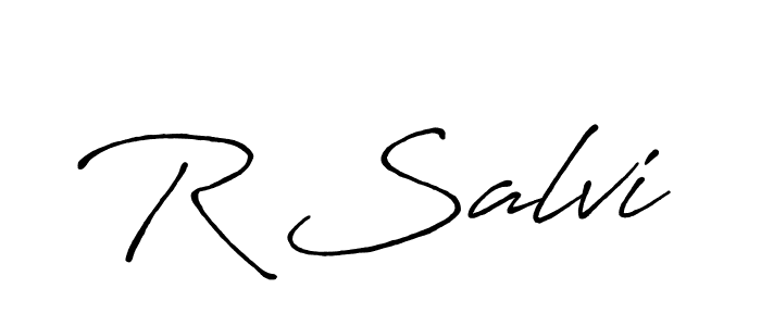 if you are searching for the best signature style for your name R Salvi. so please give up your signature search. here we have designed multiple signature styles  using Antro_Vectra_Bolder. R Salvi signature style 7 images and pictures png