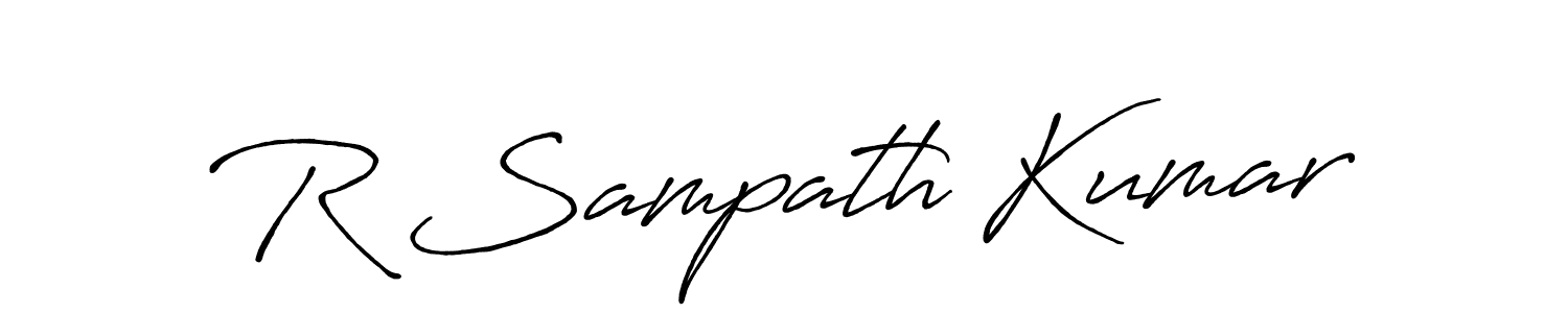 Make a short R Sampath Kumar signature style. Manage your documents anywhere anytime using Antro_Vectra_Bolder. Create and add eSignatures, submit forms, share and send files easily. R Sampath Kumar signature style 7 images and pictures png