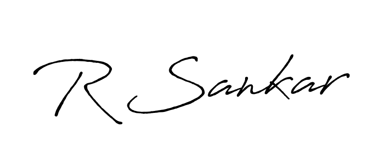 Make a beautiful signature design for name R Sankar. With this signature (Antro_Vectra_Bolder) style, you can create a handwritten signature for free. R Sankar signature style 7 images and pictures png