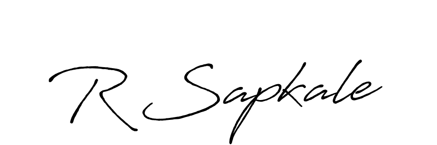 R Sapkale stylish signature style. Best Handwritten Sign (Antro_Vectra_Bolder) for my name. Handwritten Signature Collection Ideas for my name R Sapkale. R Sapkale signature style 7 images and pictures png