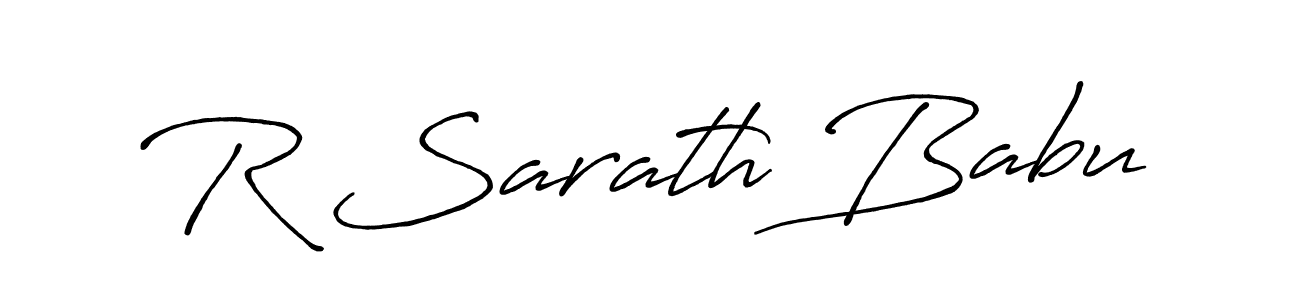 Also You can easily find your signature by using the search form. We will create R Sarath Babu name handwritten signature images for you free of cost using Antro_Vectra_Bolder sign style. R Sarath Babu signature style 7 images and pictures png