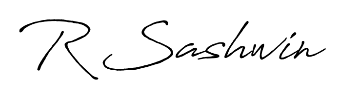 Build your personal autograph collection for name R Sashwin with Antro_Vectra_Bolder design. Browse, select, and save your favorites. R Sashwin signature style 7 images and pictures png