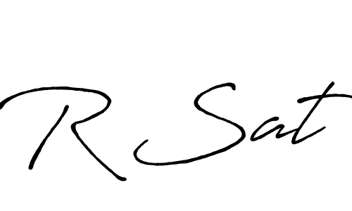 You should practise on your own different ways (Antro_Vectra_Bolder) to write your name (R Sat) in signature. don't let someone else do it for you. R Sat signature style 7 images and pictures png