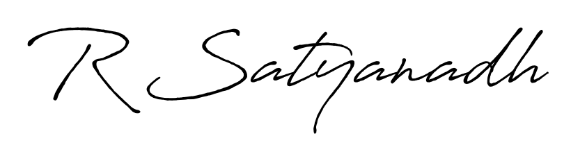 A stylish, flowing autograph style designed for name R Satyanadh using Antro_Vectra_Bolder typography. Perfect for digital creative projects. R Satyanadh signature style 7 images and pictures png