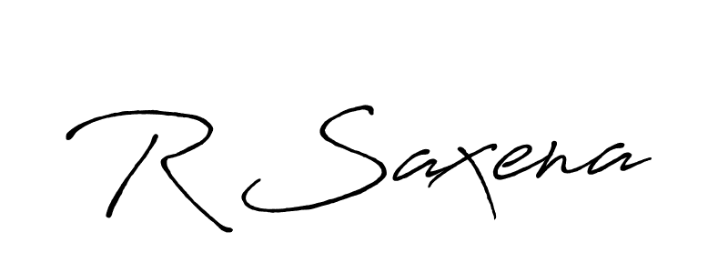 Also we have R Saxena name is the best signature style. Create professional handwritten signature collection using Antro_Vectra_Bolder autograph style. R Saxena signature style 7 images and pictures png