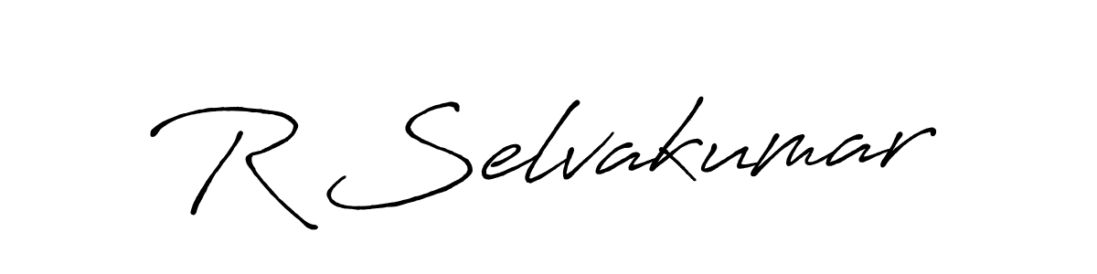 if you are searching for the best signature style for your name R Selvakumar. so please give up your signature search. here we have designed multiple signature styles  using Antro_Vectra_Bolder. R Selvakumar signature style 7 images and pictures png