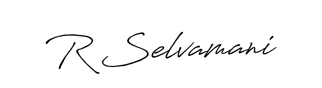 Also You can easily find your signature by using the search form. We will create R Selvamani name handwritten signature images for you free of cost using Antro_Vectra_Bolder sign style. R Selvamani signature style 7 images and pictures png