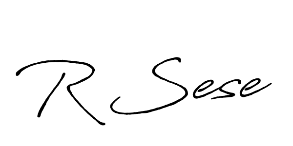 Design your own signature with our free online signature maker. With this signature software, you can create a handwritten (Antro_Vectra_Bolder) signature for name R Sese. R Sese signature style 7 images and pictures png