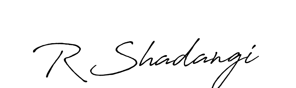 Also we have R Shadangi name is the best signature style. Create professional handwritten signature collection using Antro_Vectra_Bolder autograph style. R Shadangi signature style 7 images and pictures png