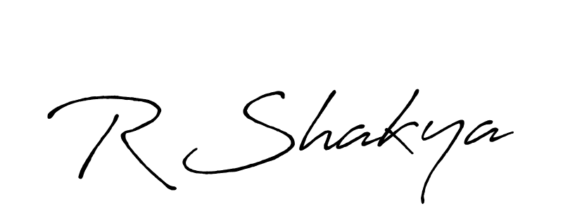 Design your own signature with our free online signature maker. With this signature software, you can create a handwritten (Antro_Vectra_Bolder) signature for name R Shakya. R Shakya signature style 7 images and pictures png