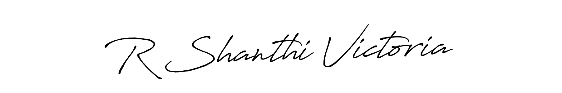 Similarly Antro_Vectra_Bolder is the best handwritten signature design. Signature creator online .You can use it as an online autograph creator for name R Shanthi Victoria. R Shanthi Victoria signature style 7 images and pictures png