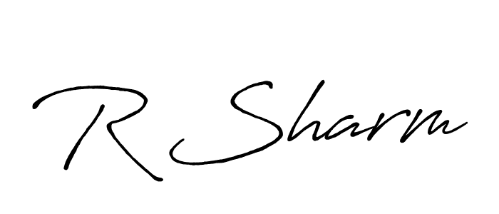 Make a beautiful signature design for name R Sharm. Use this online signature maker to create a handwritten signature for free. R Sharm signature style 7 images and pictures png