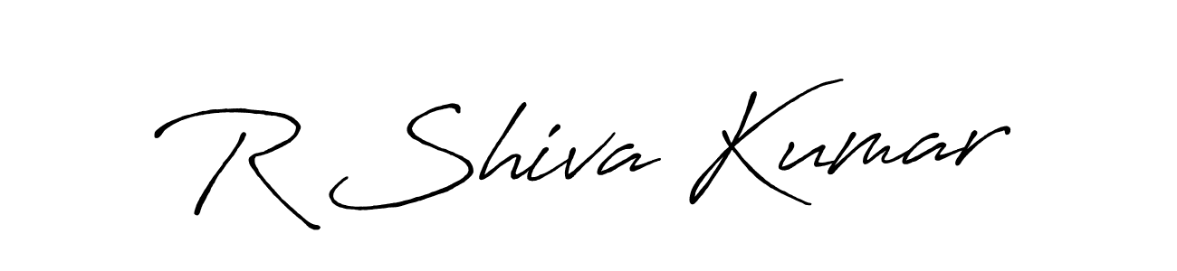 You should practise on your own different ways (Antro_Vectra_Bolder) to write your name (R Shiva Kumar) in signature. don't let someone else do it for you. R Shiva Kumar signature style 7 images and pictures png