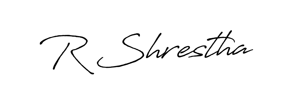 R Shrestha stylish signature style. Best Handwritten Sign (Antro_Vectra_Bolder) for my name. Handwritten Signature Collection Ideas for my name R Shrestha. R Shrestha signature style 7 images and pictures png