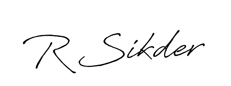 Make a beautiful signature design for name R Sikder. Use this online signature maker to create a handwritten signature for free. R Sikder signature style 7 images and pictures png