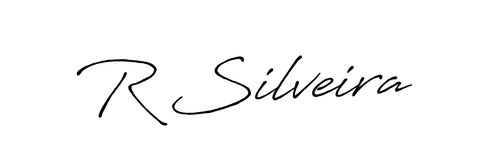 You can use this online signature creator to create a handwritten signature for the name R Silveira. This is the best online autograph maker. R Silveira signature style 7 images and pictures png