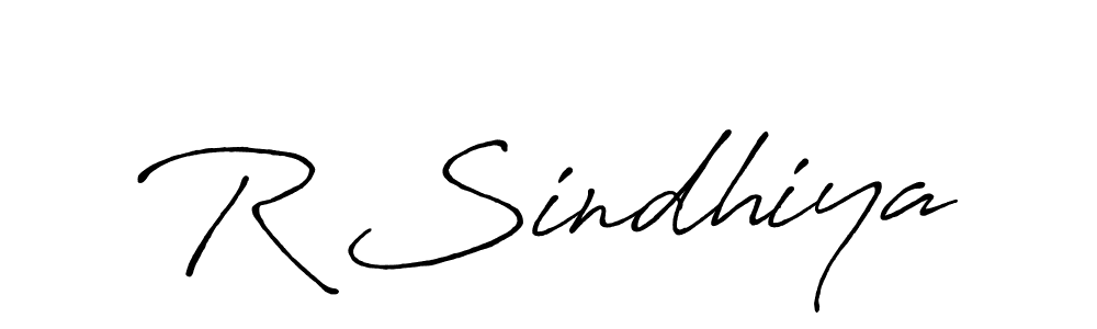 if you are searching for the best signature style for your name R Sindhiya. so please give up your signature search. here we have designed multiple signature styles  using Antro_Vectra_Bolder. R Sindhiya signature style 7 images and pictures png