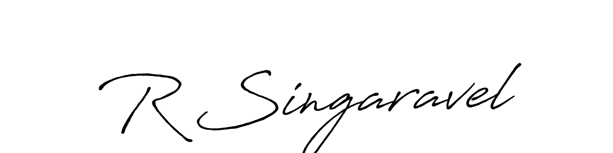 Also we have R Singaravel name is the best signature style. Create professional handwritten signature collection using Antro_Vectra_Bolder autograph style. R Singaravel signature style 7 images and pictures png