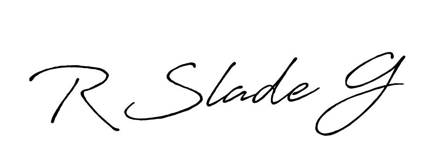 if you are searching for the best signature style for your name R Slade G. so please give up your signature search. here we have designed multiple signature styles  using Antro_Vectra_Bolder. R Slade G signature style 7 images and pictures png