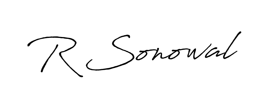 You can use this online signature creator to create a handwritten signature for the name R Sonowal. This is the best online autograph maker. R Sonowal signature style 7 images and pictures png