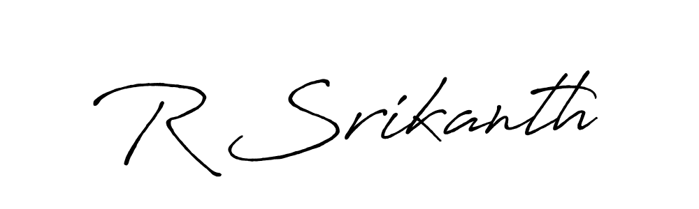 if you are searching for the best signature style for your name R Srikanth. so please give up your signature search. here we have designed multiple signature styles  using Antro_Vectra_Bolder. R Srikanth signature style 7 images and pictures png