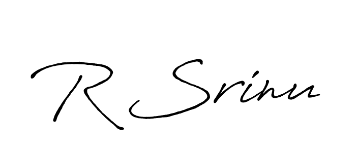 Also we have R Srinu name is the best signature style. Create professional handwritten signature collection using Antro_Vectra_Bolder autograph style. R Srinu signature style 7 images and pictures png