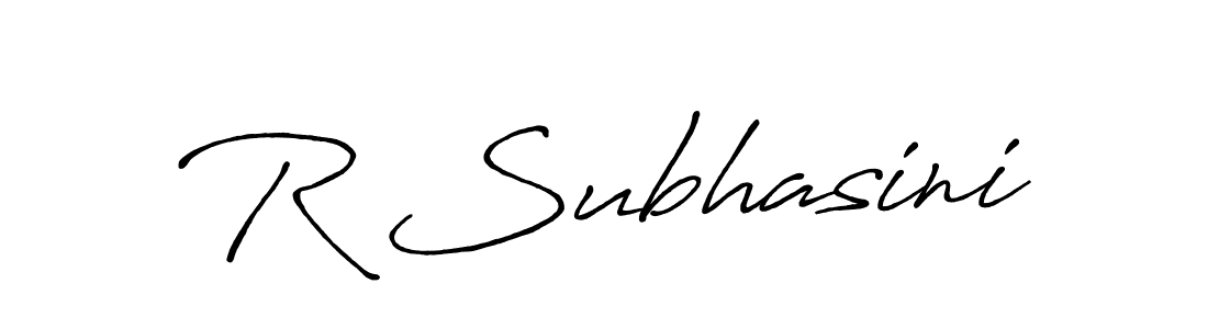 How to make R Subhasini signature? Antro_Vectra_Bolder is a professional autograph style. Create handwritten signature for R Subhasini name. R Subhasini signature style 7 images and pictures png