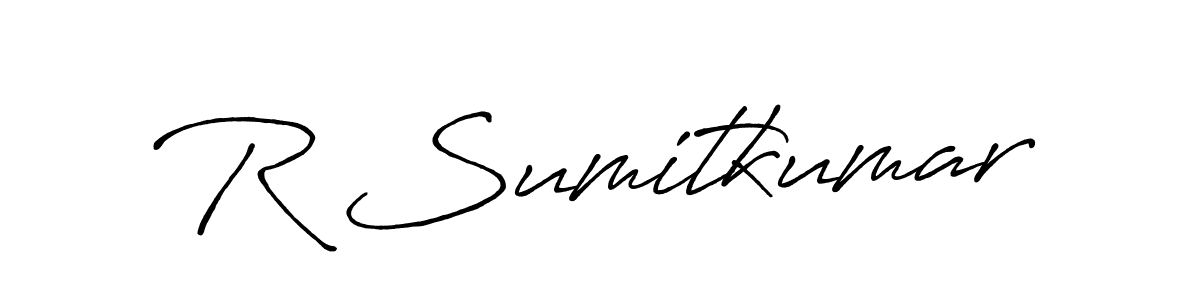 R Sumitkumar stylish signature style. Best Handwritten Sign (Antro_Vectra_Bolder) for my name. Handwritten Signature Collection Ideas for my name R Sumitkumar. R Sumitkumar signature style 7 images and pictures png