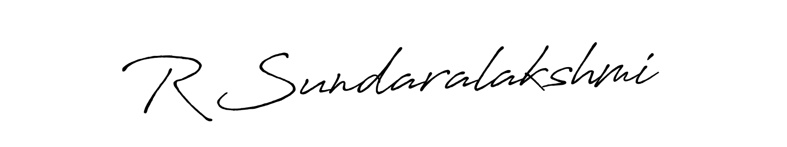 Use a signature maker to create a handwritten signature online. With this signature software, you can design (Antro_Vectra_Bolder) your own signature for name R Sundaralakshmi. R Sundaralakshmi signature style 7 images and pictures png