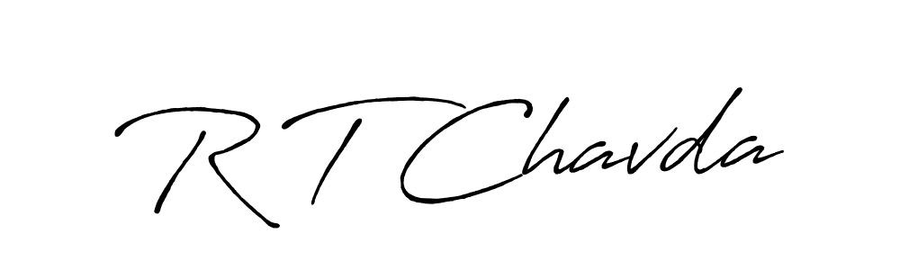 Design your own signature with our free online signature maker. With this signature software, you can create a handwritten (Antro_Vectra_Bolder) signature for name R T Chavda. R T Chavda signature style 7 images and pictures png