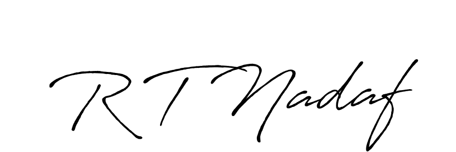 Similarly Antro_Vectra_Bolder is the best handwritten signature design. Signature creator online .You can use it as an online autograph creator for name R T Nadaf. R T Nadaf signature style 7 images and pictures png