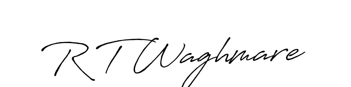 Make a beautiful signature design for name R T Waghmare. Use this online signature maker to create a handwritten signature for free. R T Waghmare signature style 7 images and pictures png